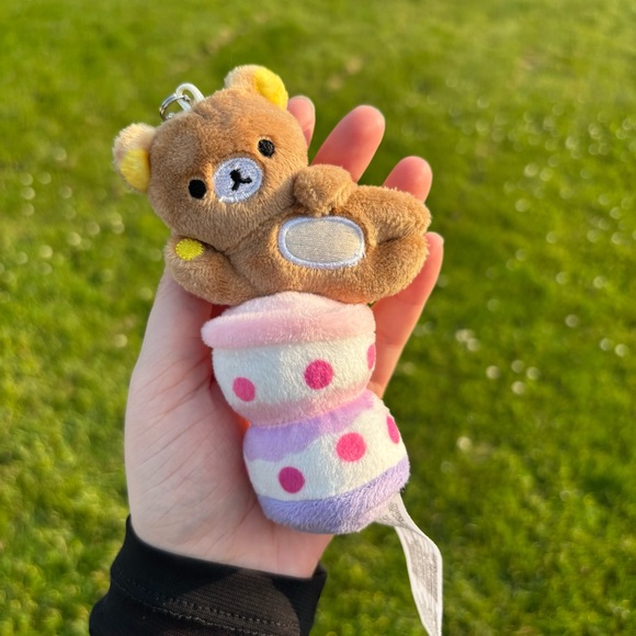 San-X Rilalkkuma Bear Keychain - Picture 2 of 6